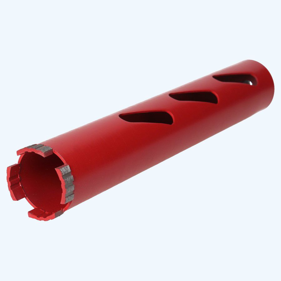 Diamantboor droog 52 x 280 mm met zijsleuven Diamantboor droog 52 x 280 mm met zijsleuven