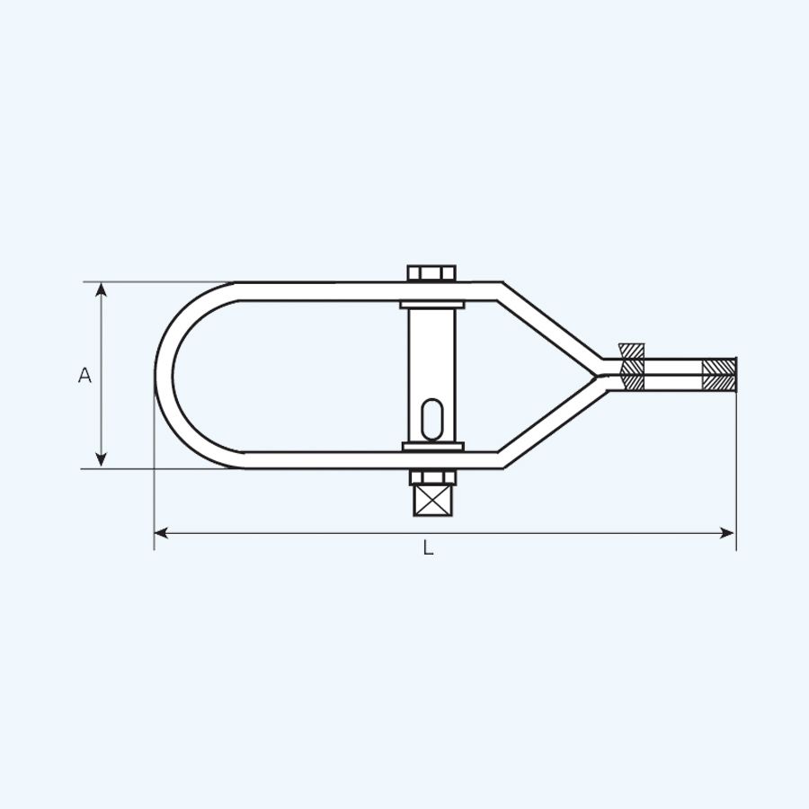 Draadspanner Nr. 3 100 mm geel verzinkt Draadspanner Nr. 3 100 mm geel verzinkt