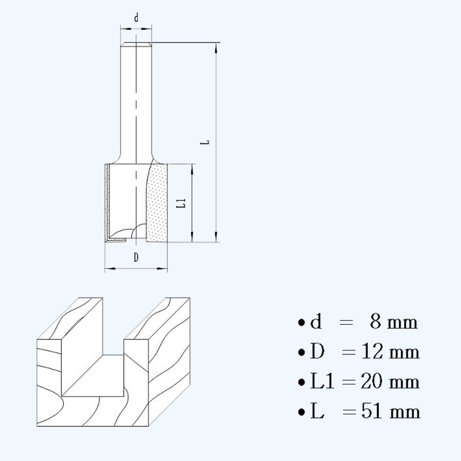 HM groeffrees 12 mm HM groeffrees 12 mm