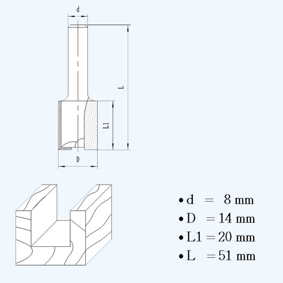 HM groeffrees 14 mm HM groeffrees 14 mm